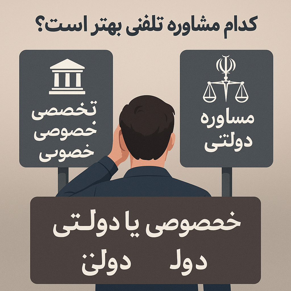 مشاوره حقوقی تلفنی قوه قضاییه بهتر است یا خصوصی؟